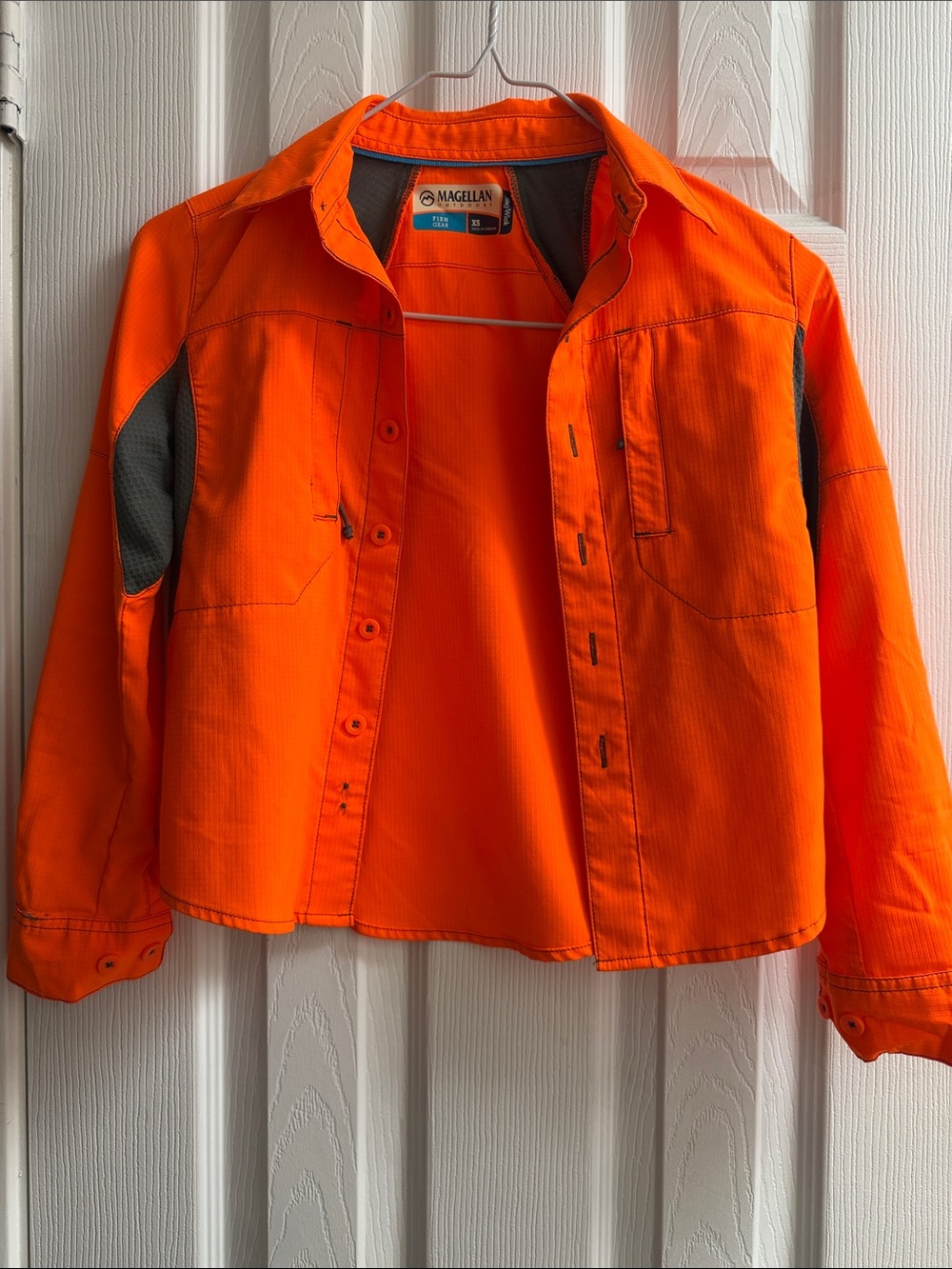 Magellan Hi-Vis Orange Work Shirt Jacket